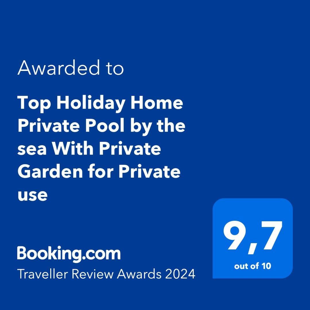 Top Holiday Home Private Pool By The Sea With Private Garden For Private Use Koróni Eksteriør bilde
